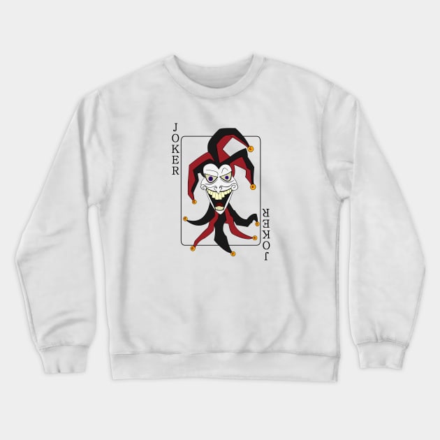 Joker Card Crewneck Sweatshirt by mm92